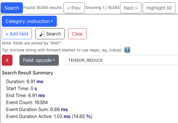 Profile viewer showing performance before Step 6 optimization.